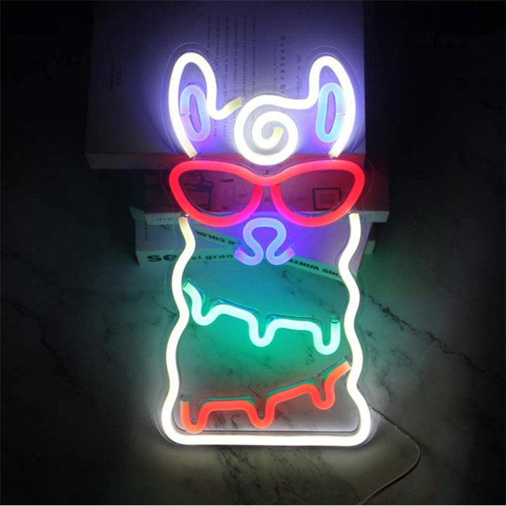Alpaca Neon Light