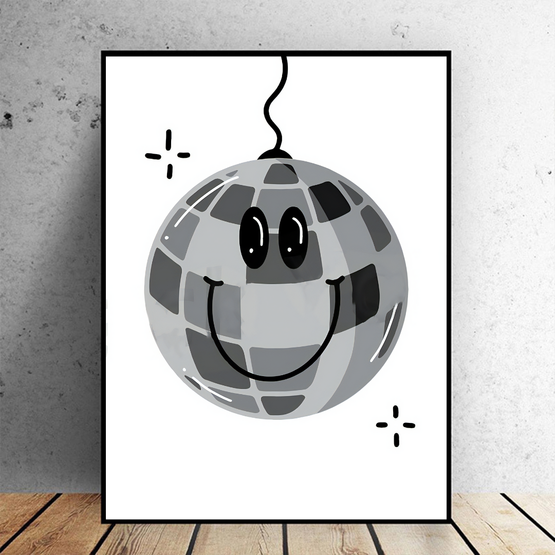 Smiley Disco Poster