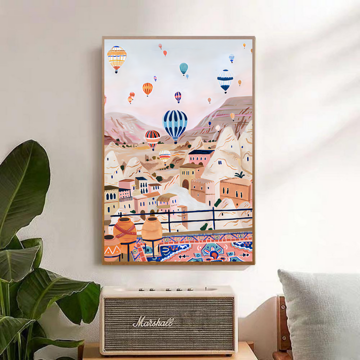 Cappadocia Watercolour Travel Poster