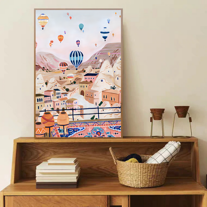 Cappadocia Watercolour Travel Poster