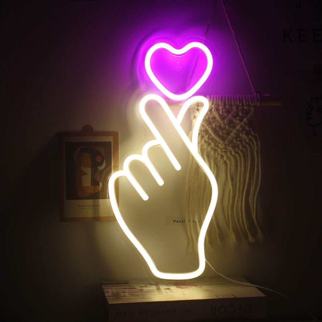 At Your Fingertips Neon Light