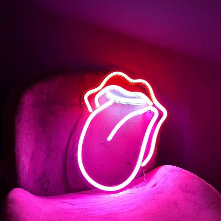 Tongue Out Neon Light