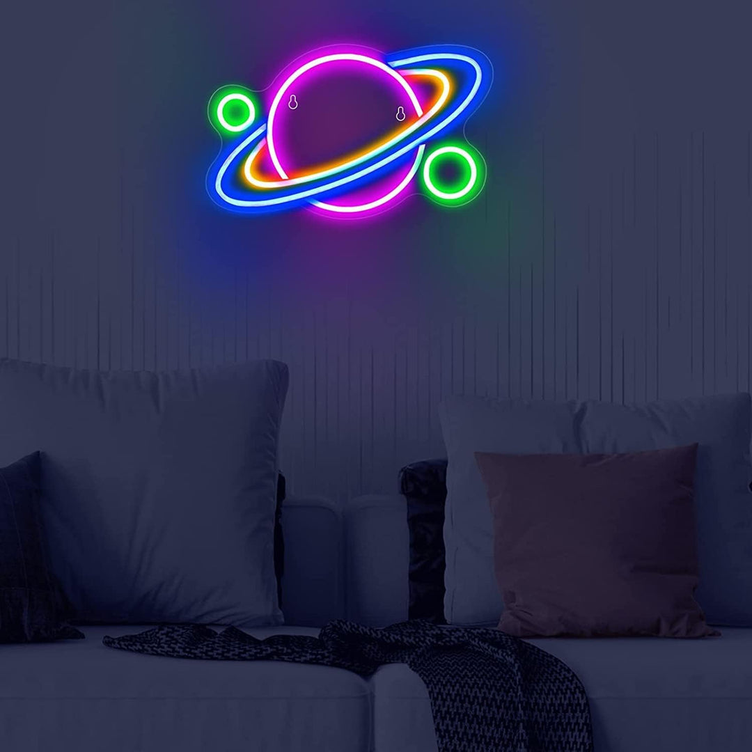 Planetary Orbit Neon Light