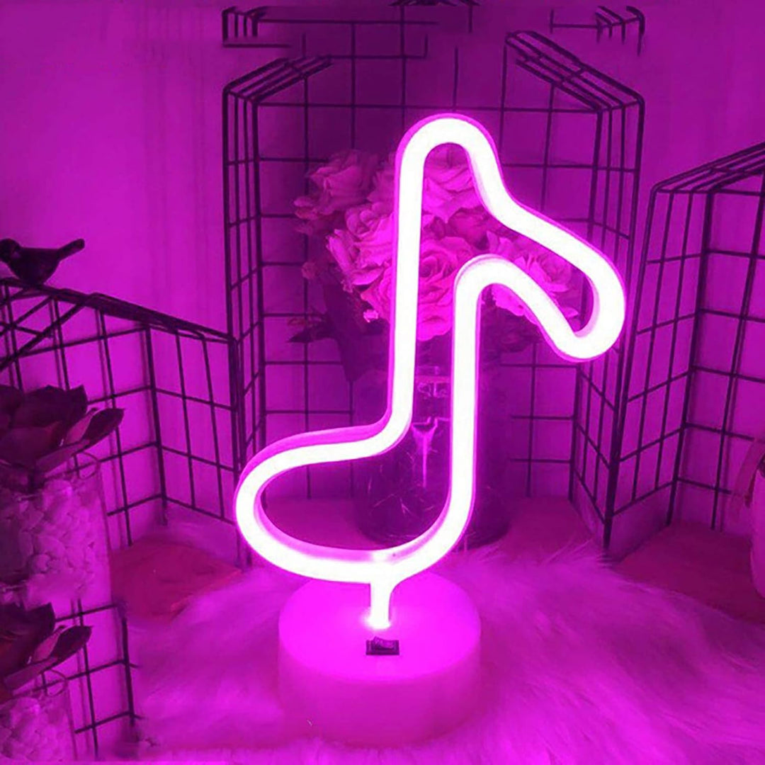 Music Note Table Neon Light