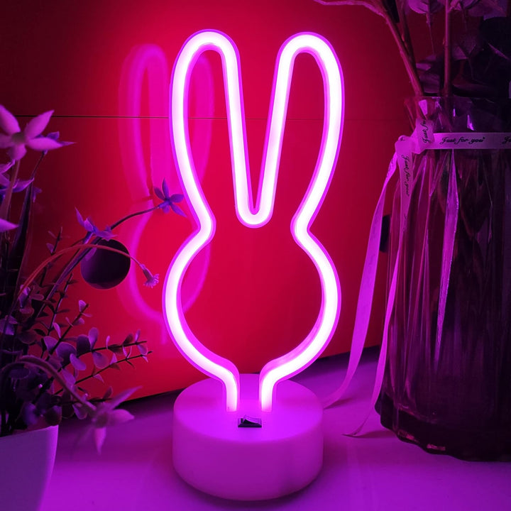 Bunny Table Neon Light