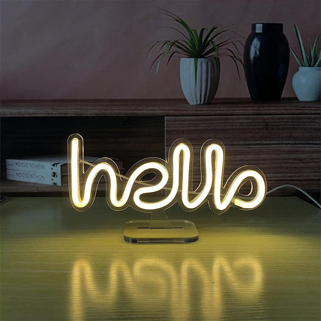 Hello Neon Light (2 Color Options)