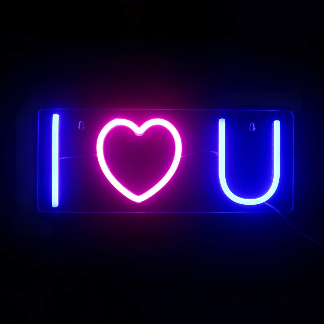 I Heart U Neon Light