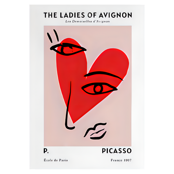 The Ladies of Avignon Pink Poster