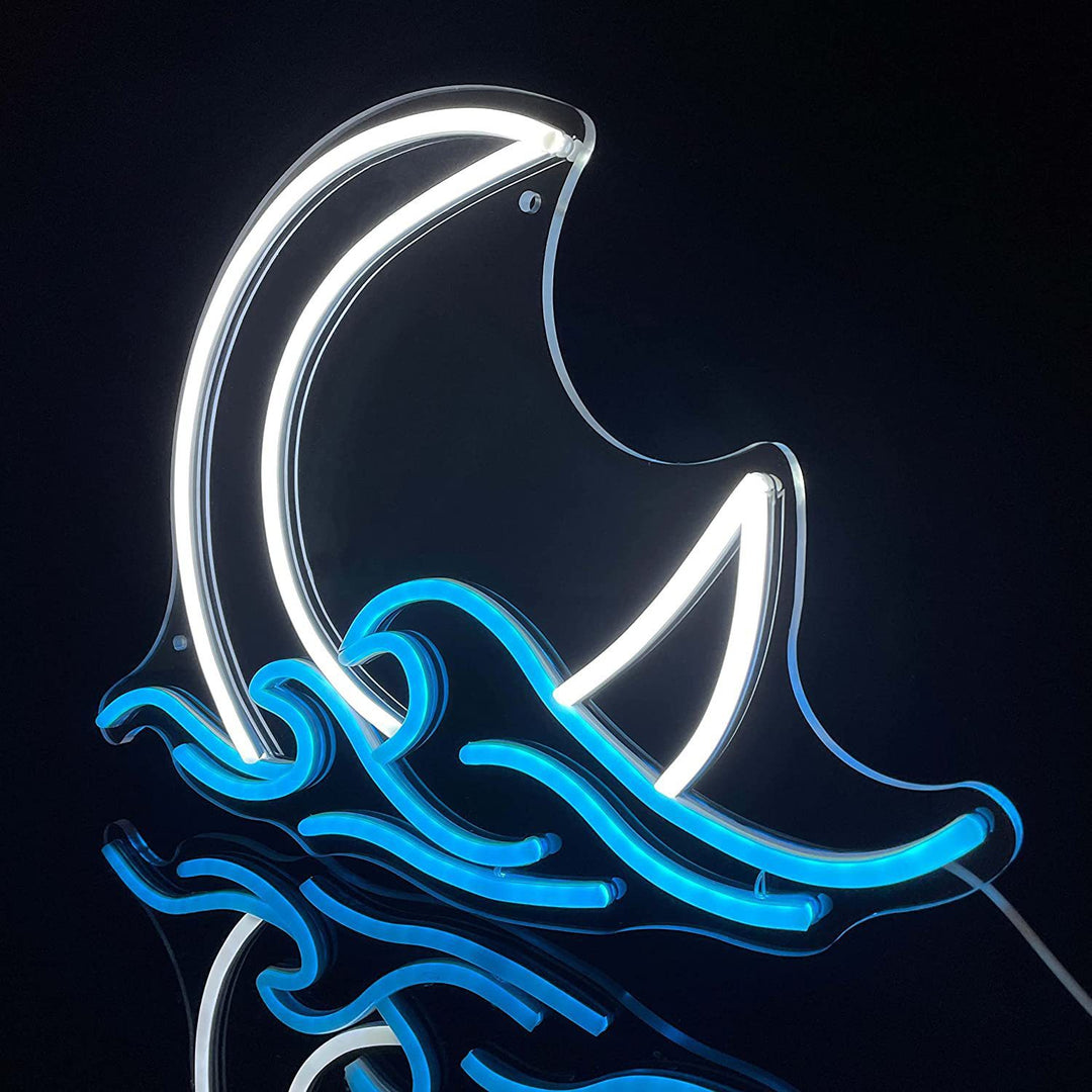 By The Moonlight Neon Light