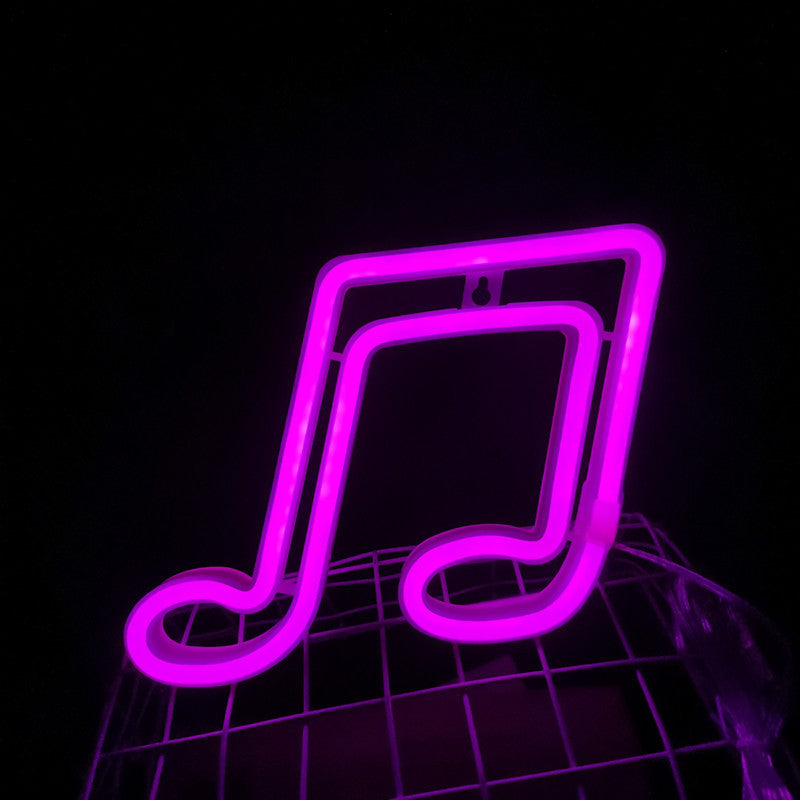 Music Note Neon Light