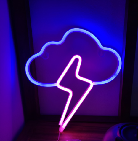 Lightning Cloud Neon Light (4 Color Options)