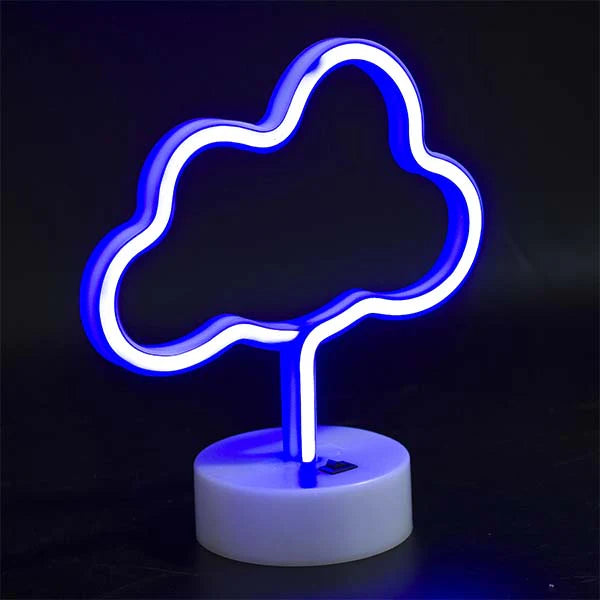 Blue Cloud Table Neon Light
