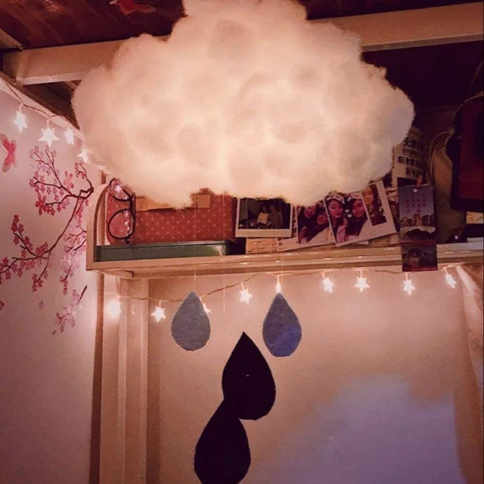 Cotton Cloud Hanging Light Kit (DIY)
