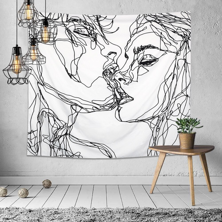 Lovers Kiss Tapestry