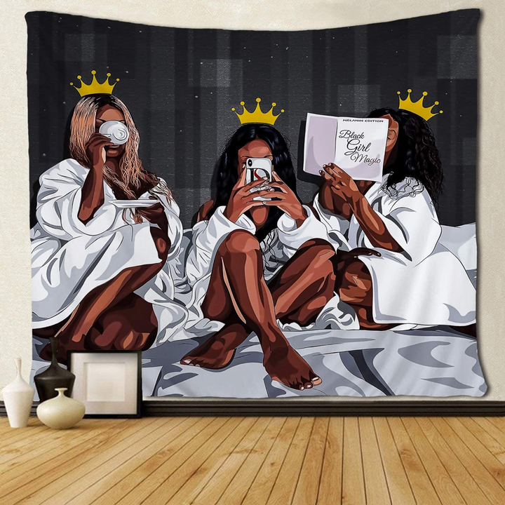 Black Queens Tapestry