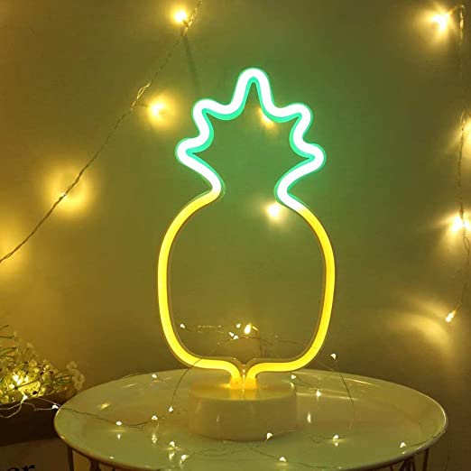 Pineapple Neon Table Light - Bad Bixch Decor