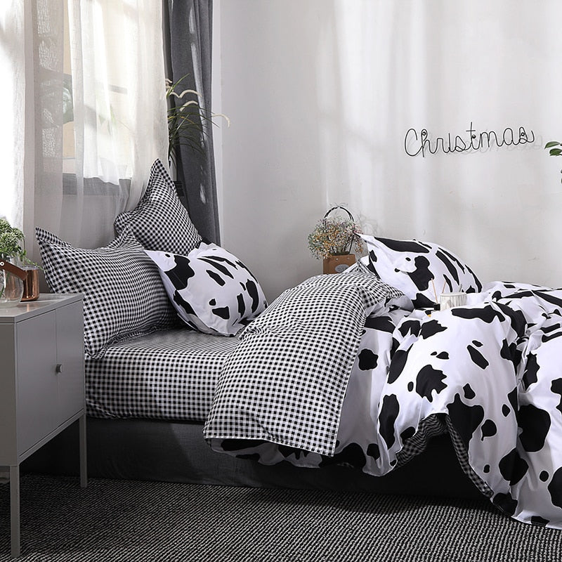 Cow Print Bedding Set