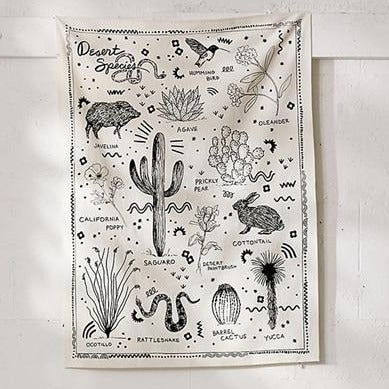 Hippie Saguaro Tapestry