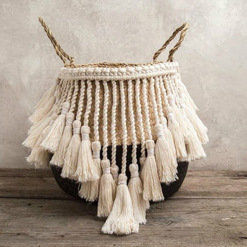 MOKA Handmade Macrame Basket - Bad Bixch Decor