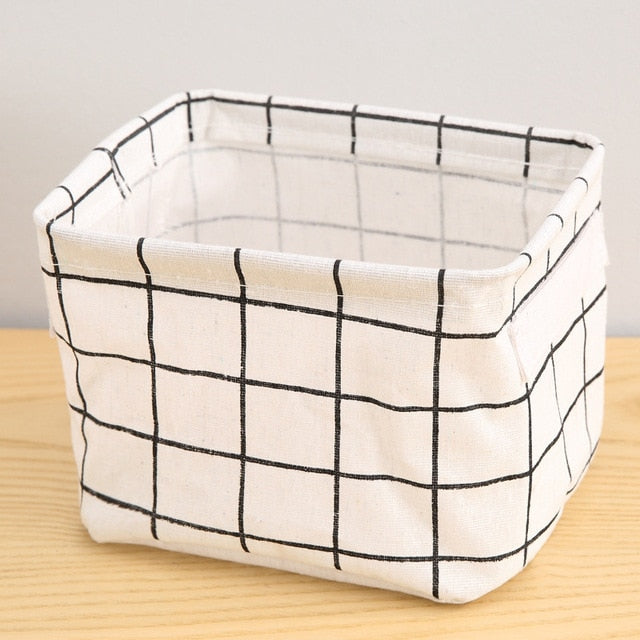 Cotton Linen Storage Basket