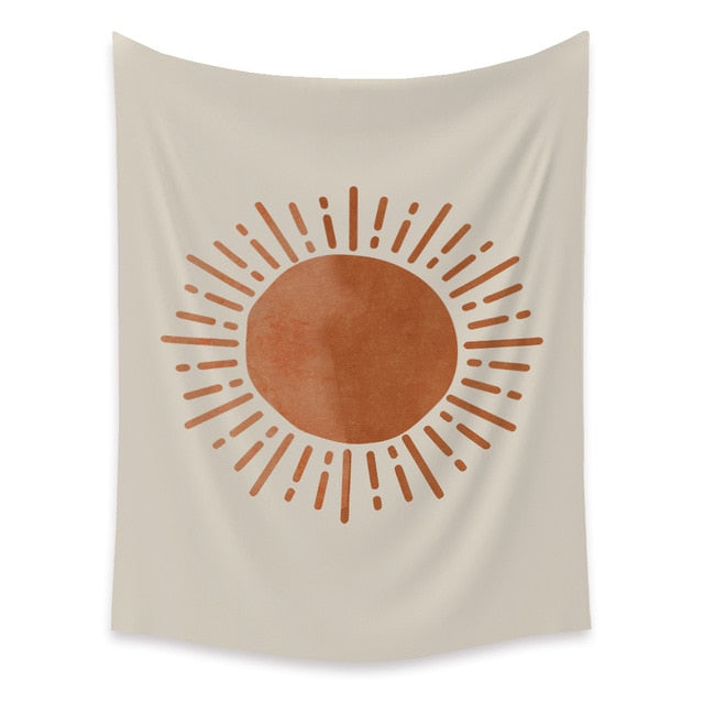 Radiating Sun Tapestry