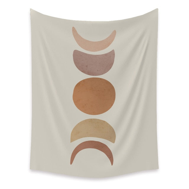 Abstract Phases of the Moon Tapestry