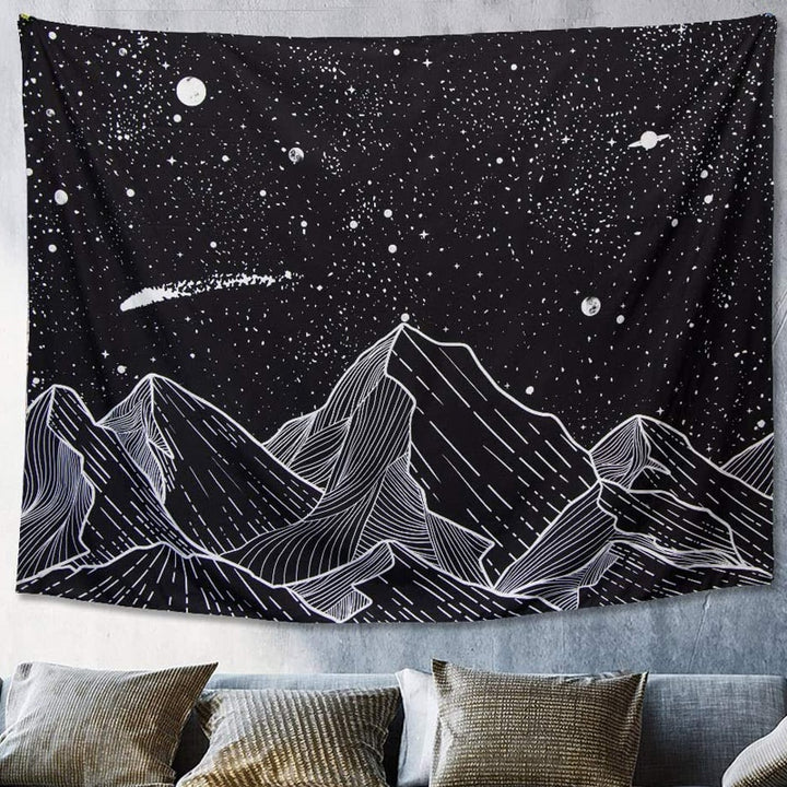 Open Night Sky Tapestry