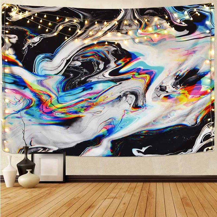Blurred Black Marble Tapestry