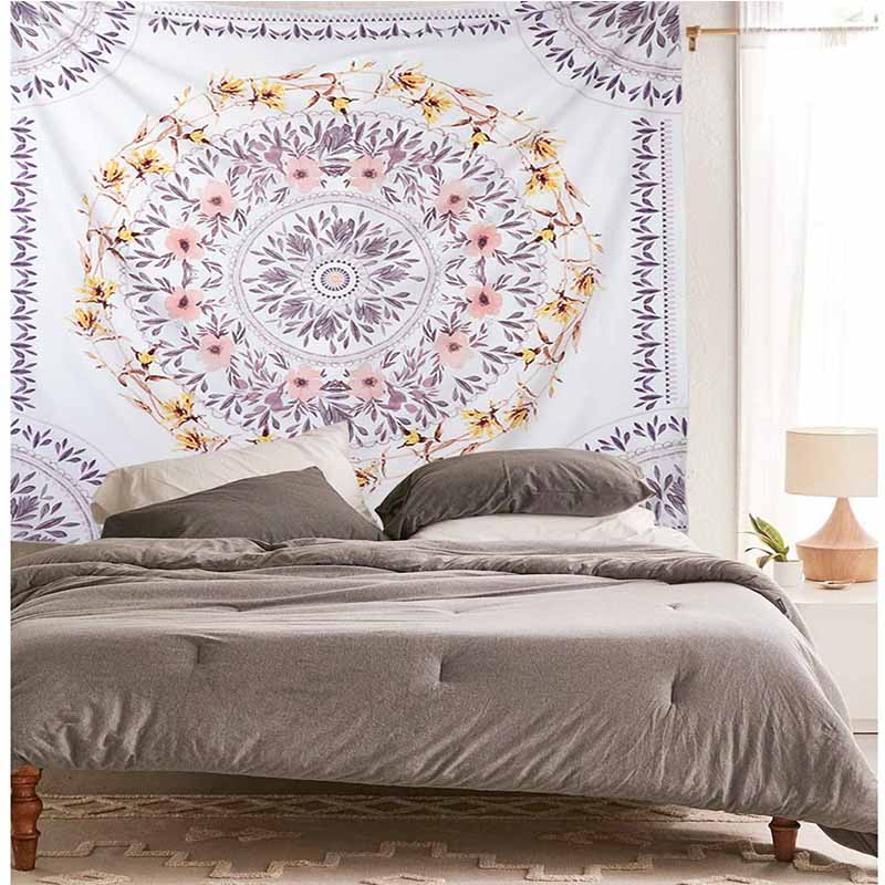 Lilac Floral Tapestry