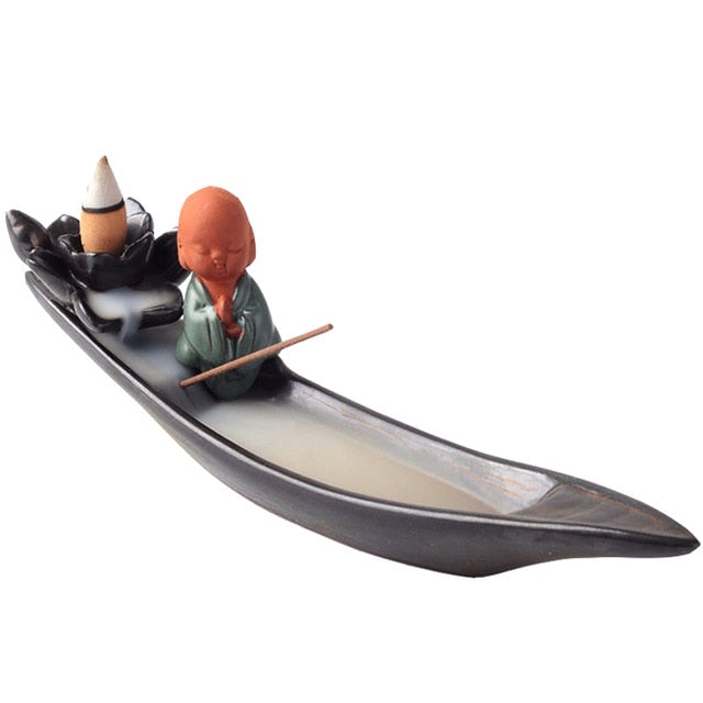 Serene Canoe Incense Burner