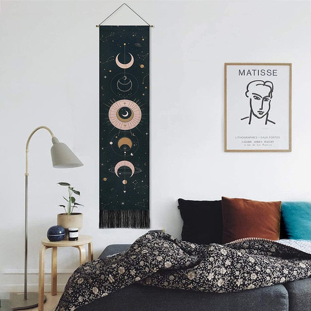 Celestial Moon Phases Wall Hanging