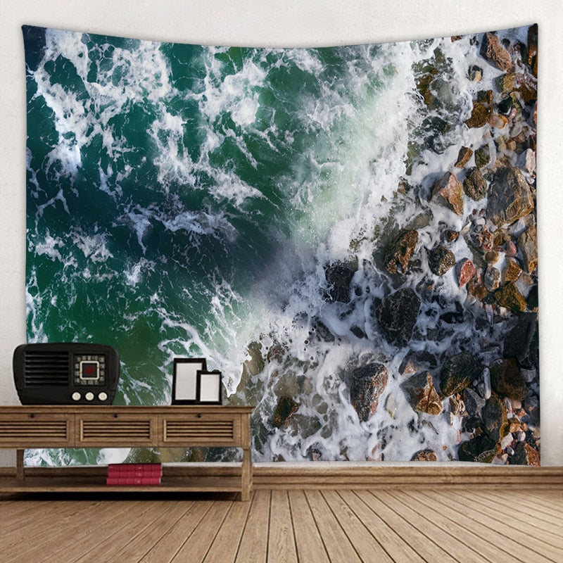 Rocky Ocean Tapestry