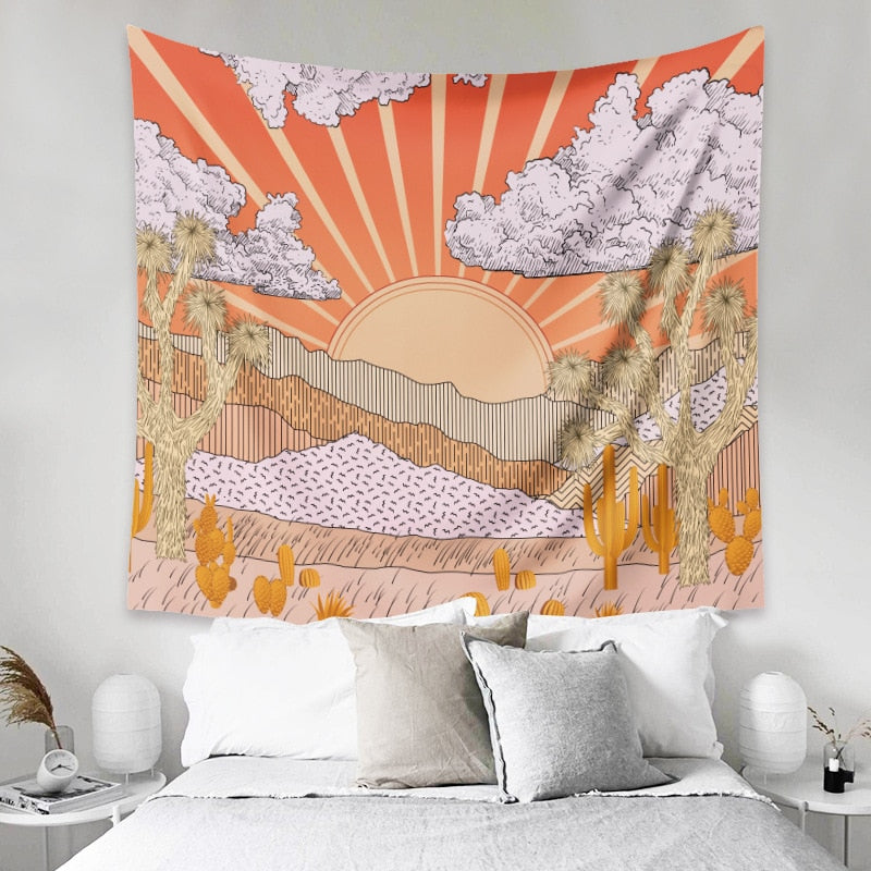 Sunrise Landscape Tapestry