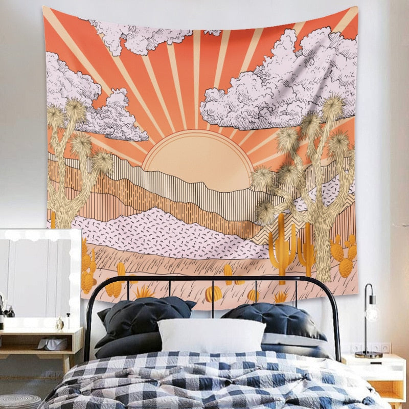 Sunrise Landscape Tapestry