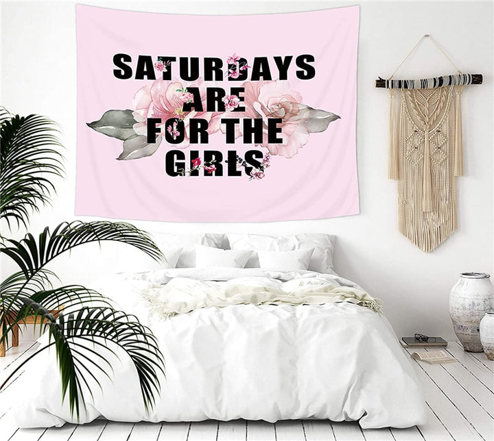 Saturdays Are For The Girls Tapestry