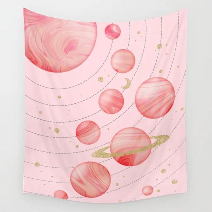 Pink Cosmos Tapestry