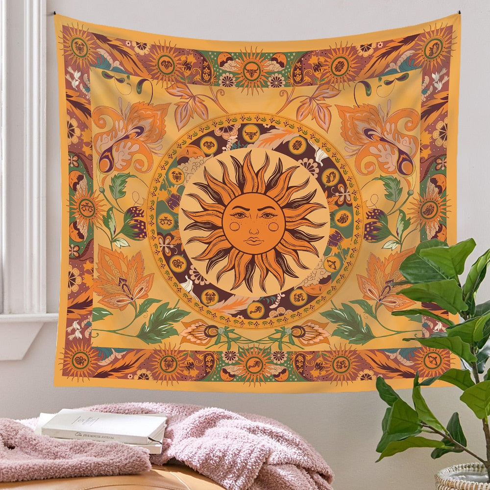Radiant Sun Tapestry