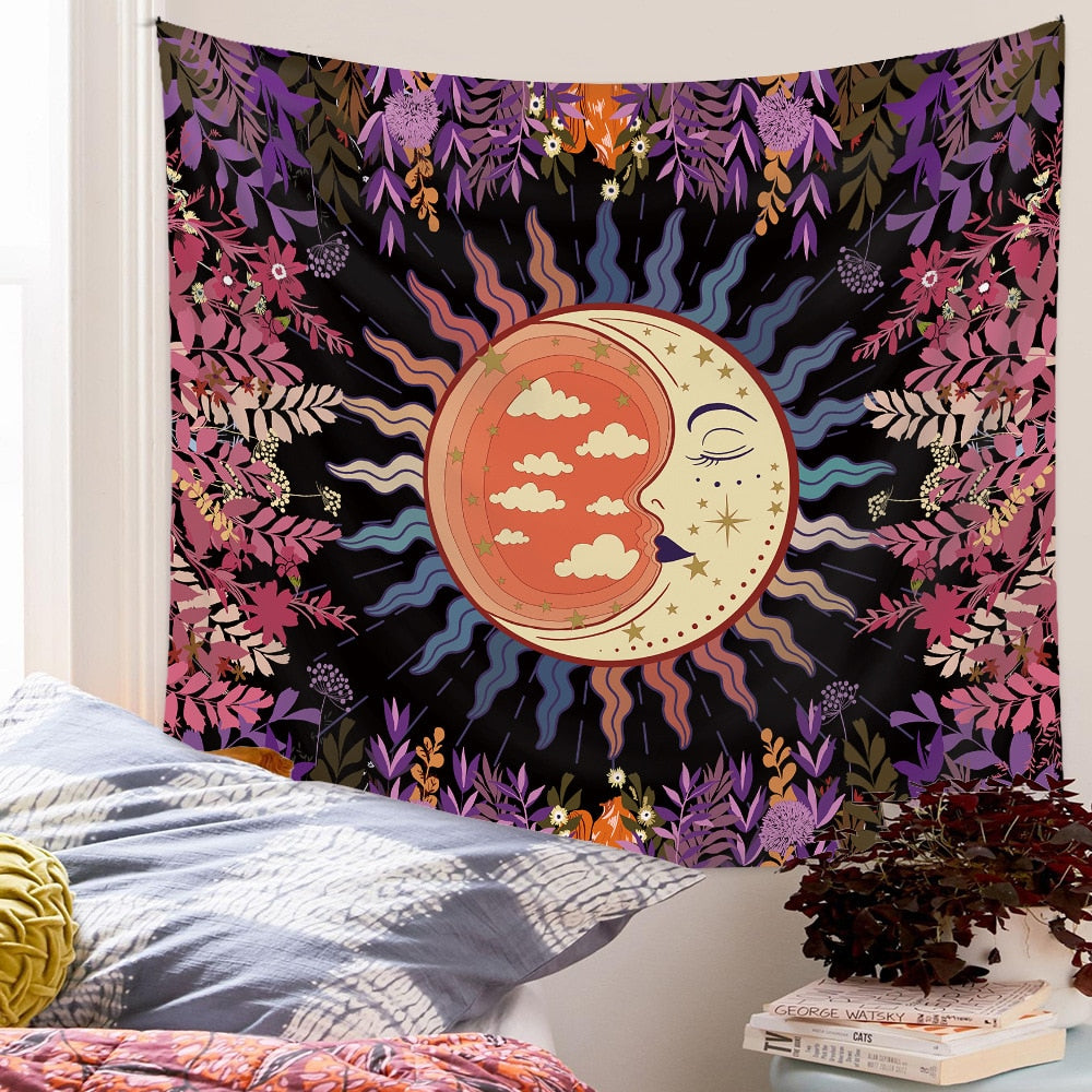 Sleepy Moon Tapestry