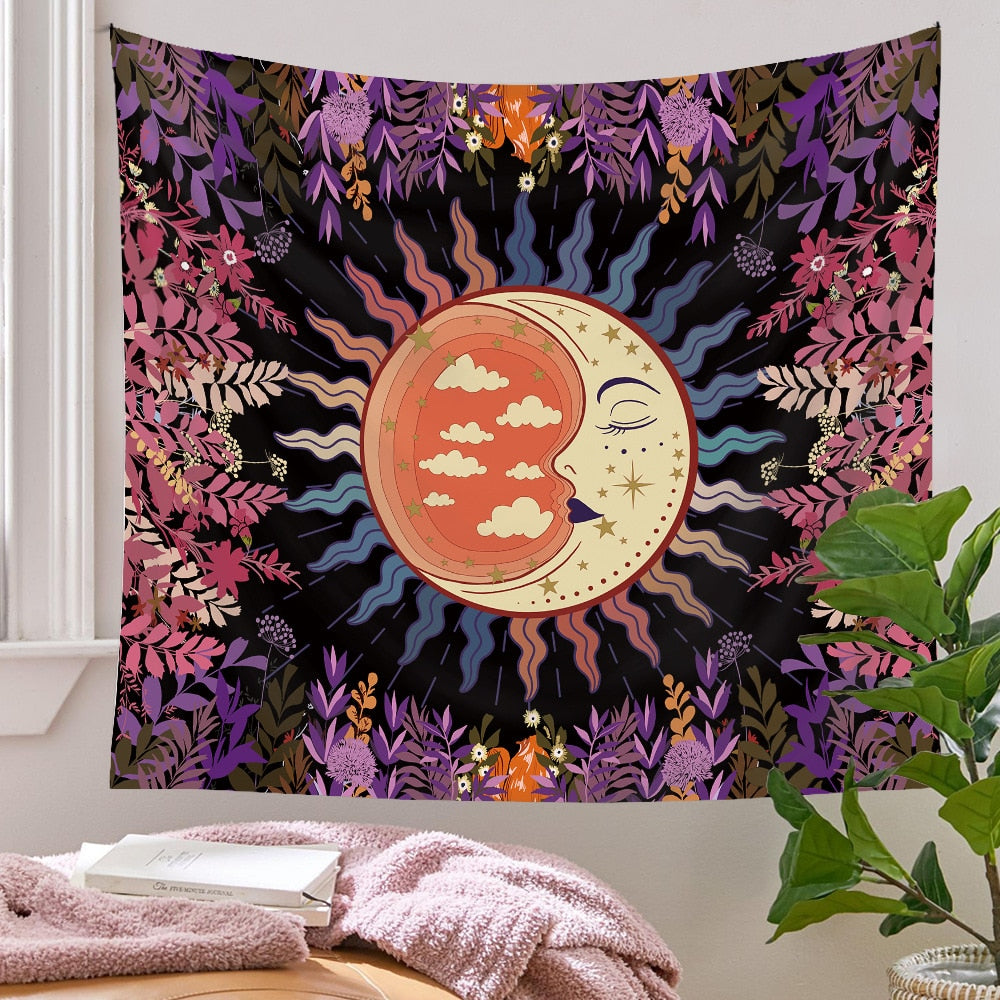 Sleepy Moon Tapestry