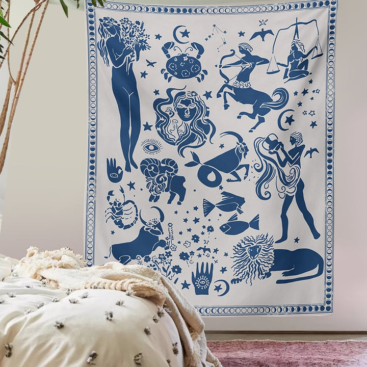 Gods of Astrology Tapestry